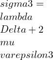 \\sigma 3=\\lambda \\Delta +2\\mu \\varepsilon3