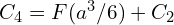 C_4=F(a^3/6)+C_2