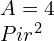 A= 4\\Pi r^{2}