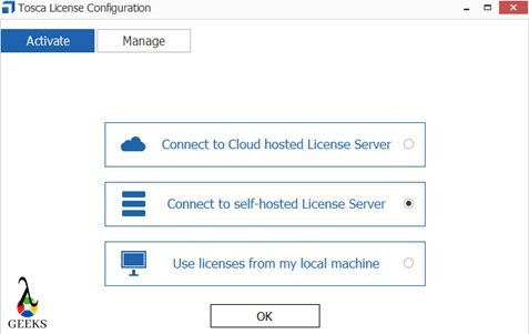 Tricentis Tosca Setup License Configuration 2