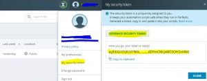 Perfecto Selenium Integration - Perfecto Security Token
