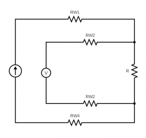 kelvin 4 wire resistance measurement