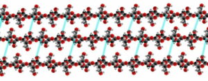 Cellulose spacefilling model