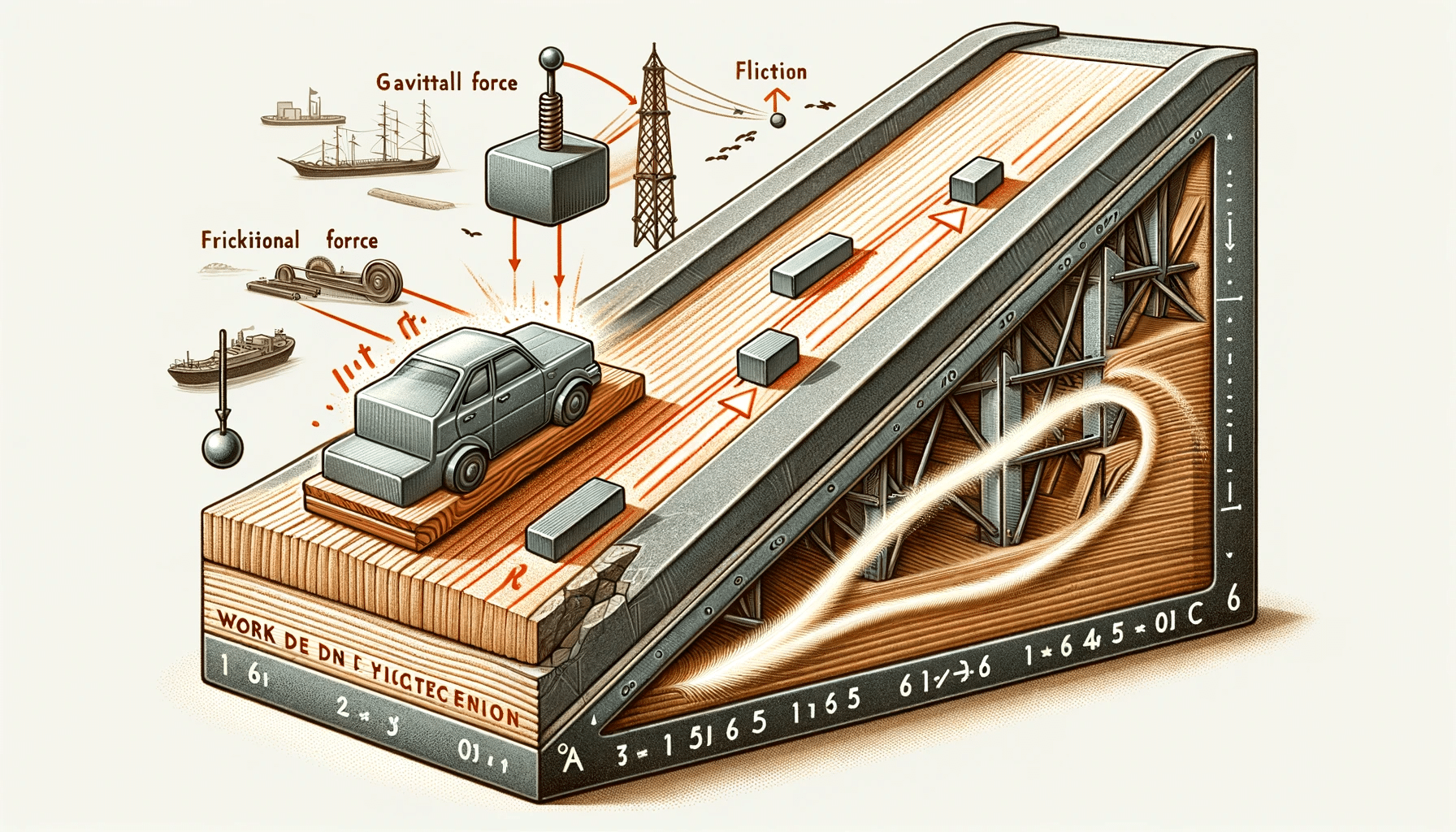 work done by friction on an incline