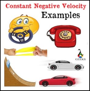 Constant Negative Velocity Examples