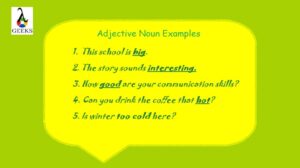 Adjective Noun Examples