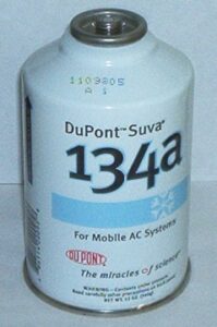 Can of DuPont R 134a refrigerant