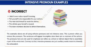 Intensive Pronoun Examples