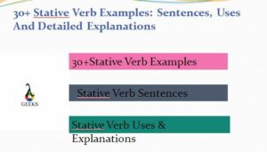 stative verb examples