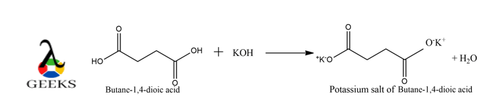 C4h6o4 + koh