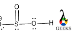 HSO3- lewis structure