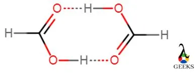 Dipole forces in HCOOH