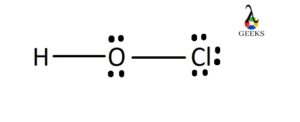 HOCl lewis structure 300x122 1