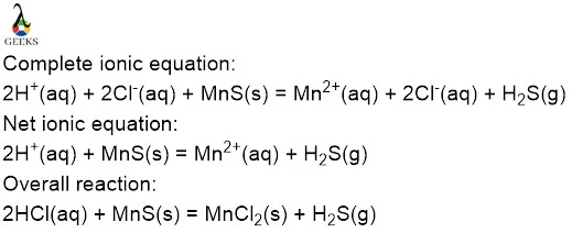 Ionic equation 1