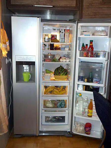 LG refrigerator interior