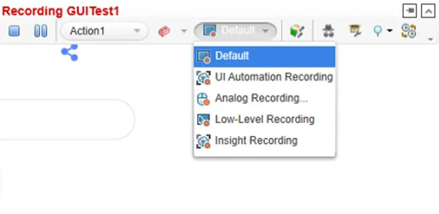 Recording in UFT Types