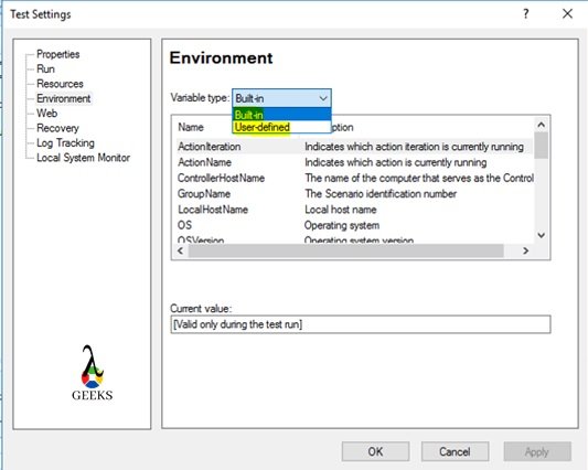 UFT Parameterization UFT Environment Variable