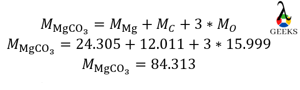 mgco3mass 1