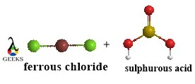 products HCl FeSO3