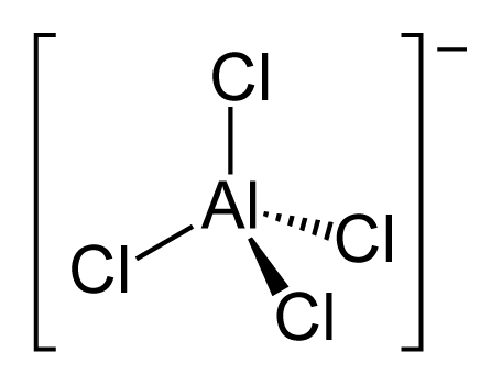 Tetrachloroaluminate anion 2D A