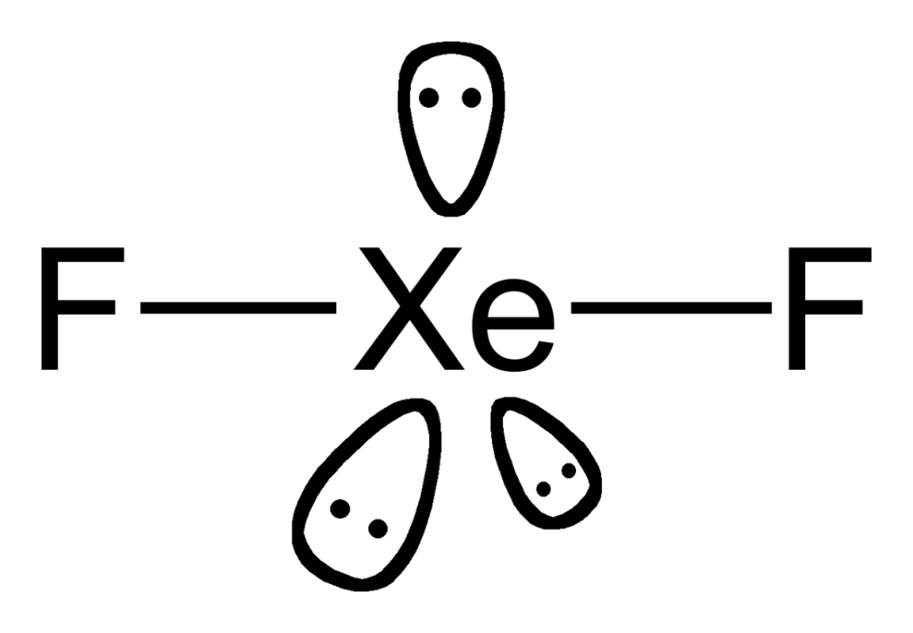 Xenon difluoride with lone pairs 2D 1024x710 1