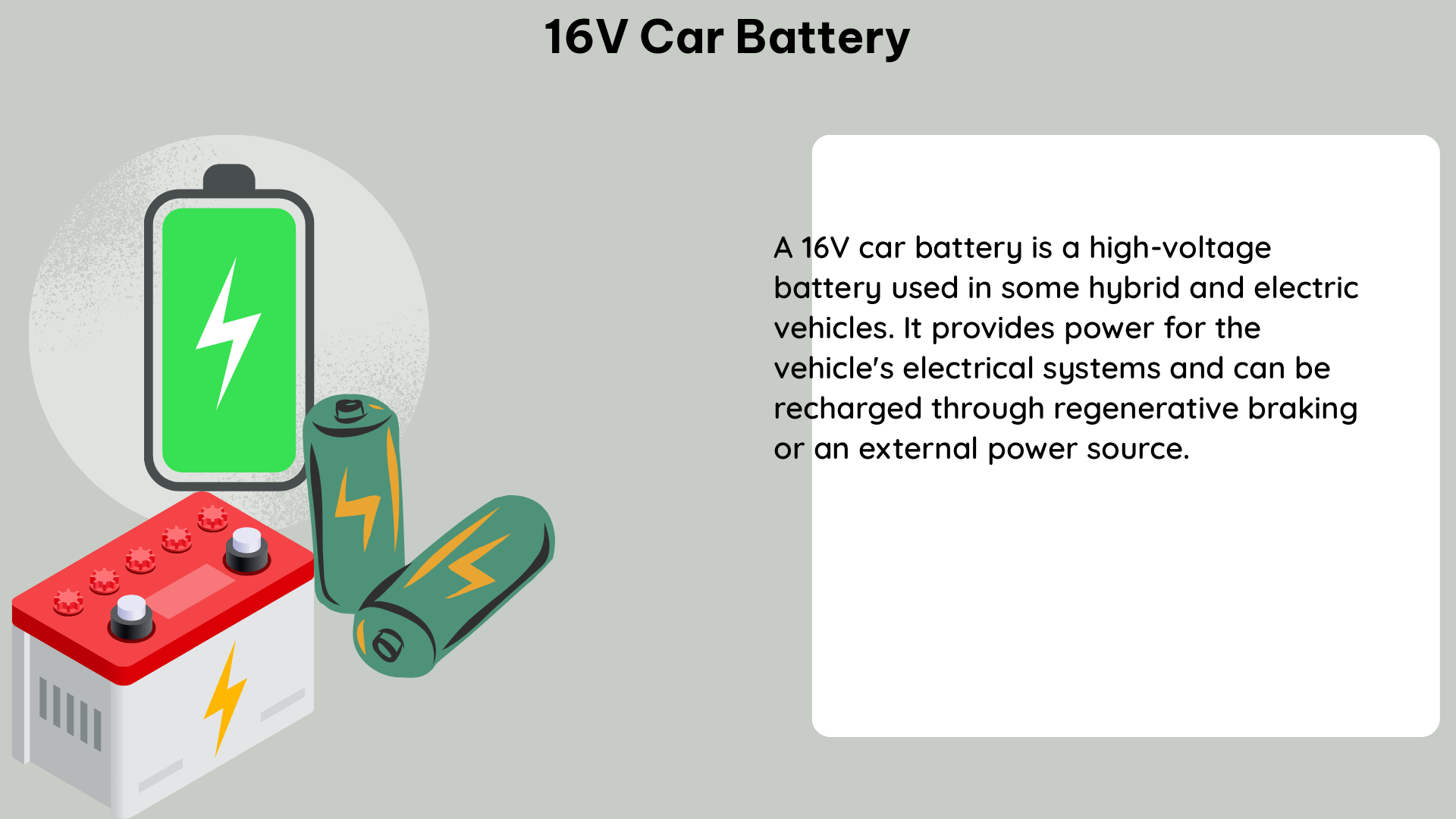 16v car battery