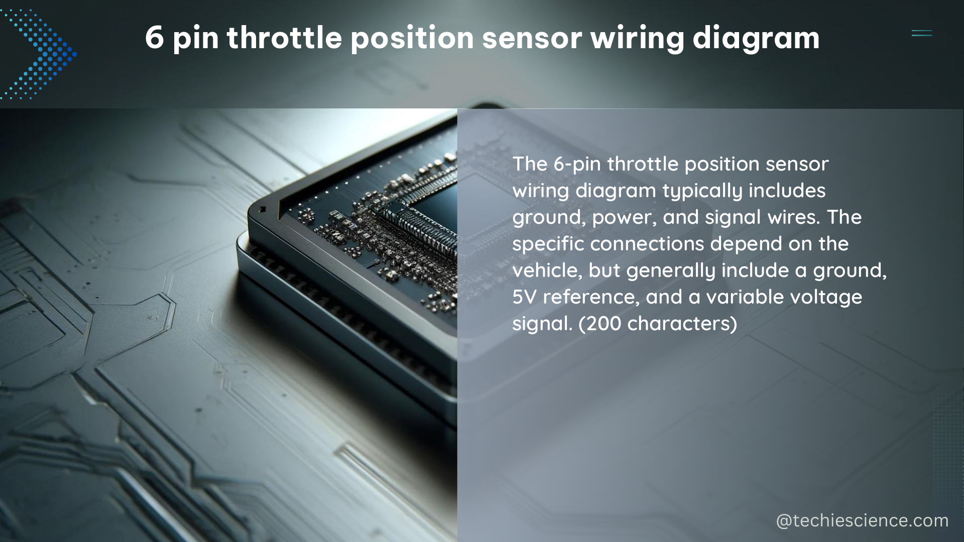 6 pin throttle position sensor wiring diagram