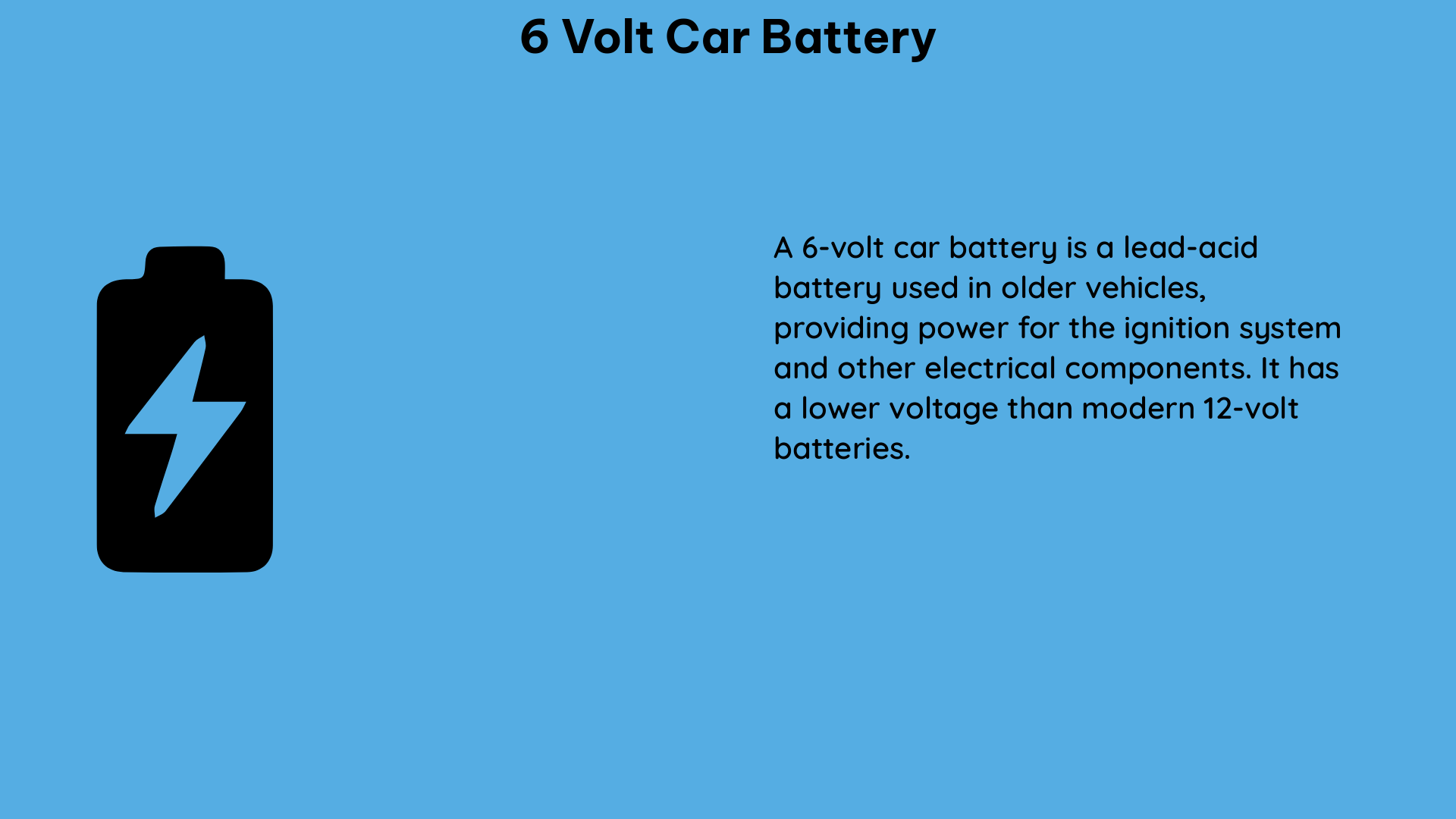 6 volt car battery