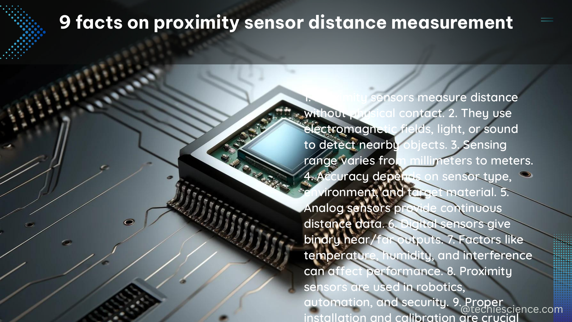 9 facts on proximity sensor distance measurement