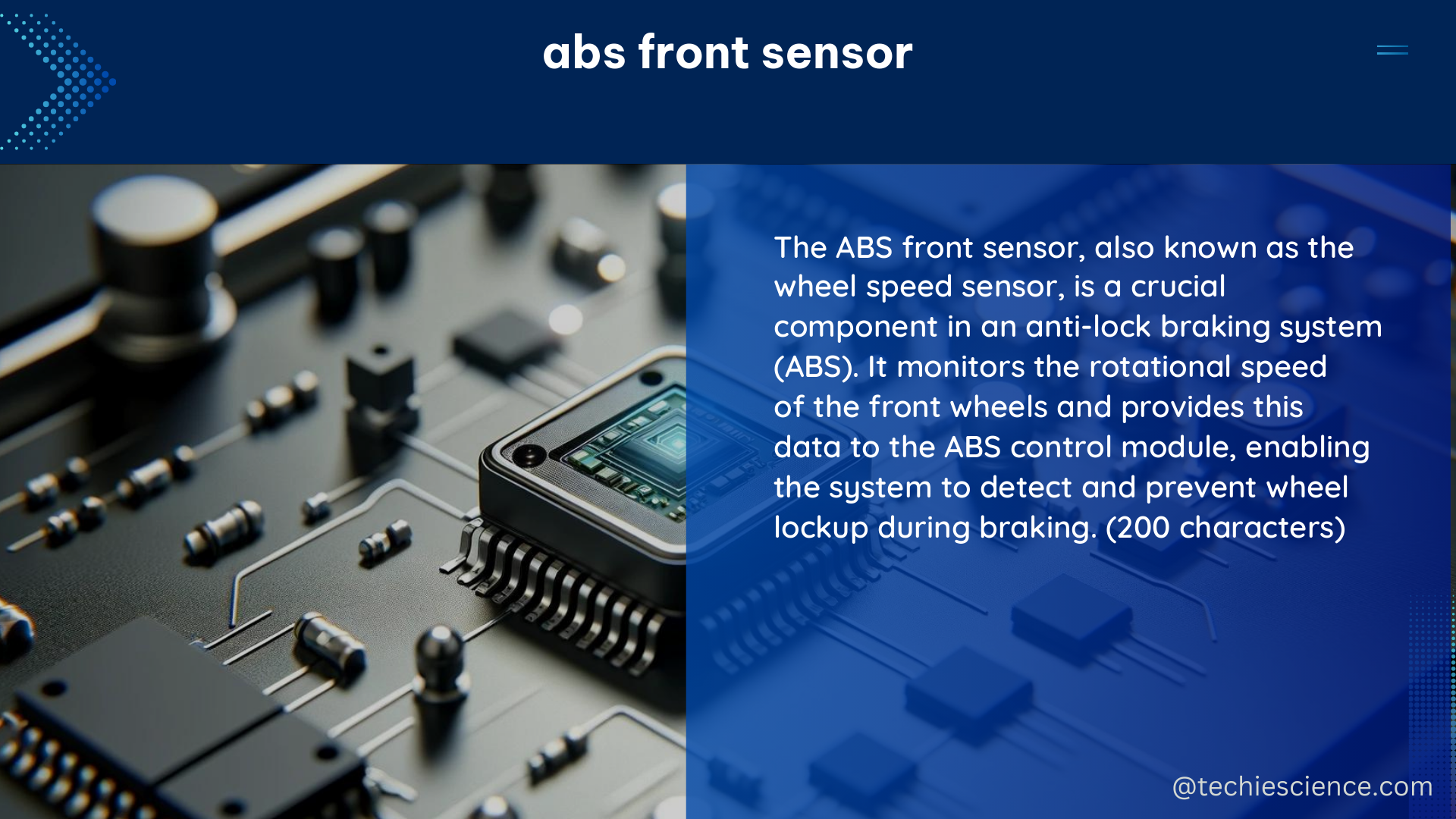 abs front sensor