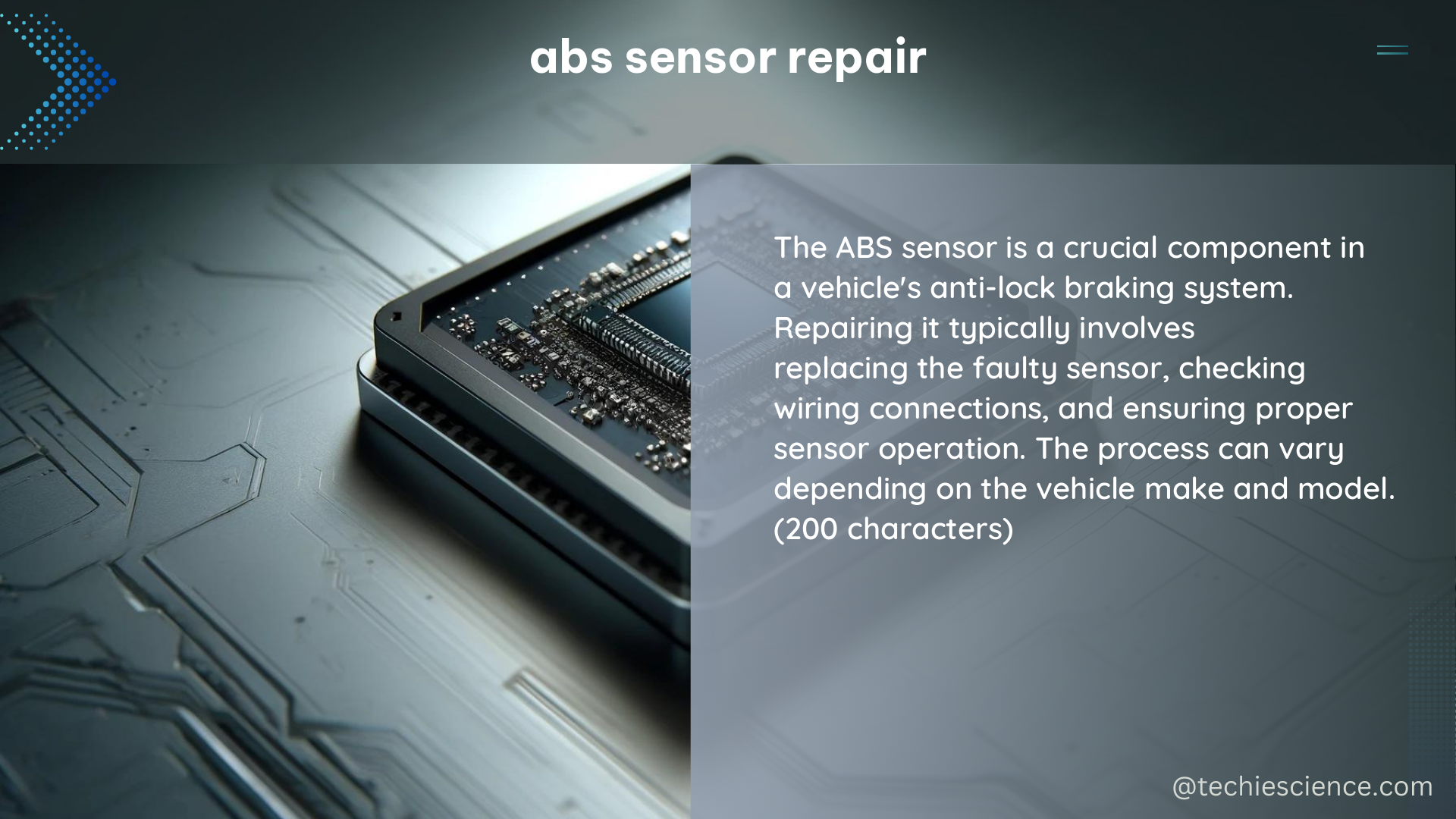 abs sensor repair