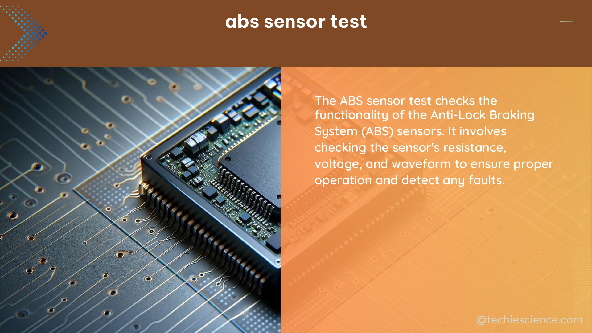 abs sensor test