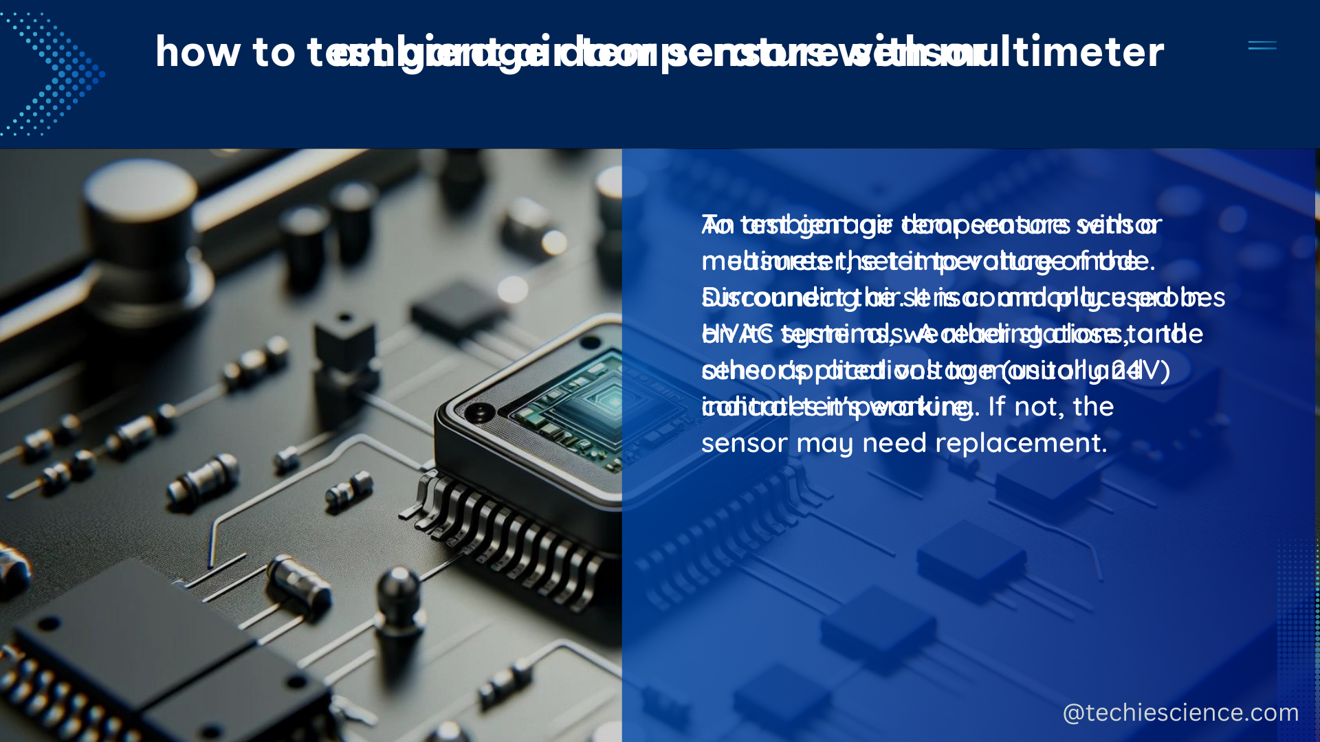 ambient air temperature sensor