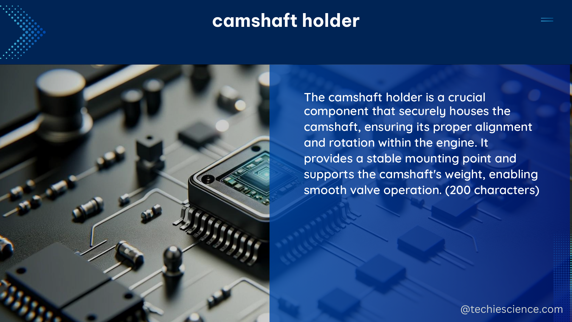 camshaft holder