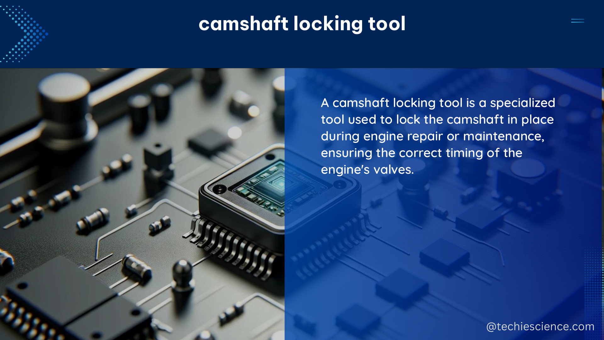 camshaft locking tool