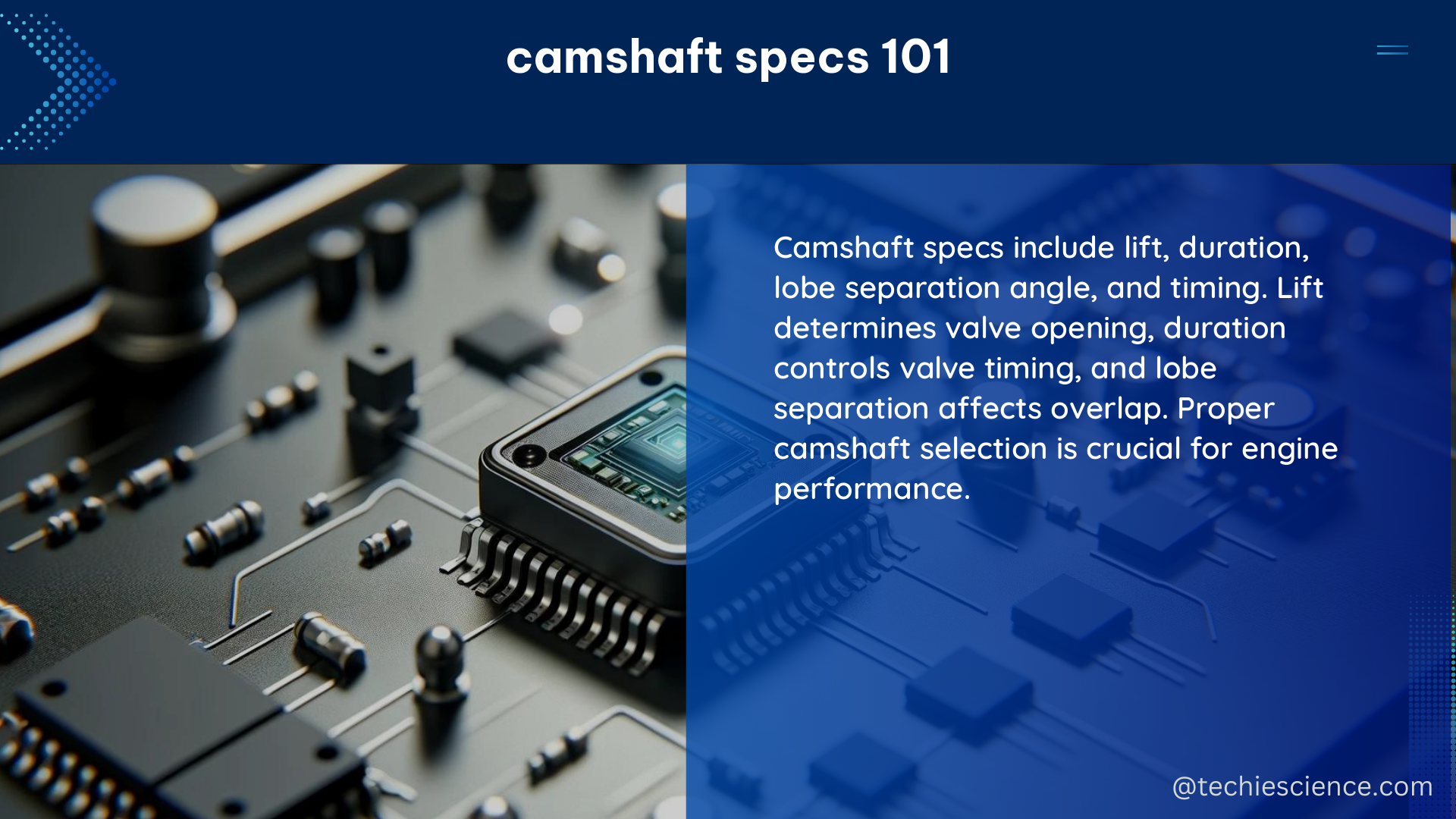 camshaft specs 101