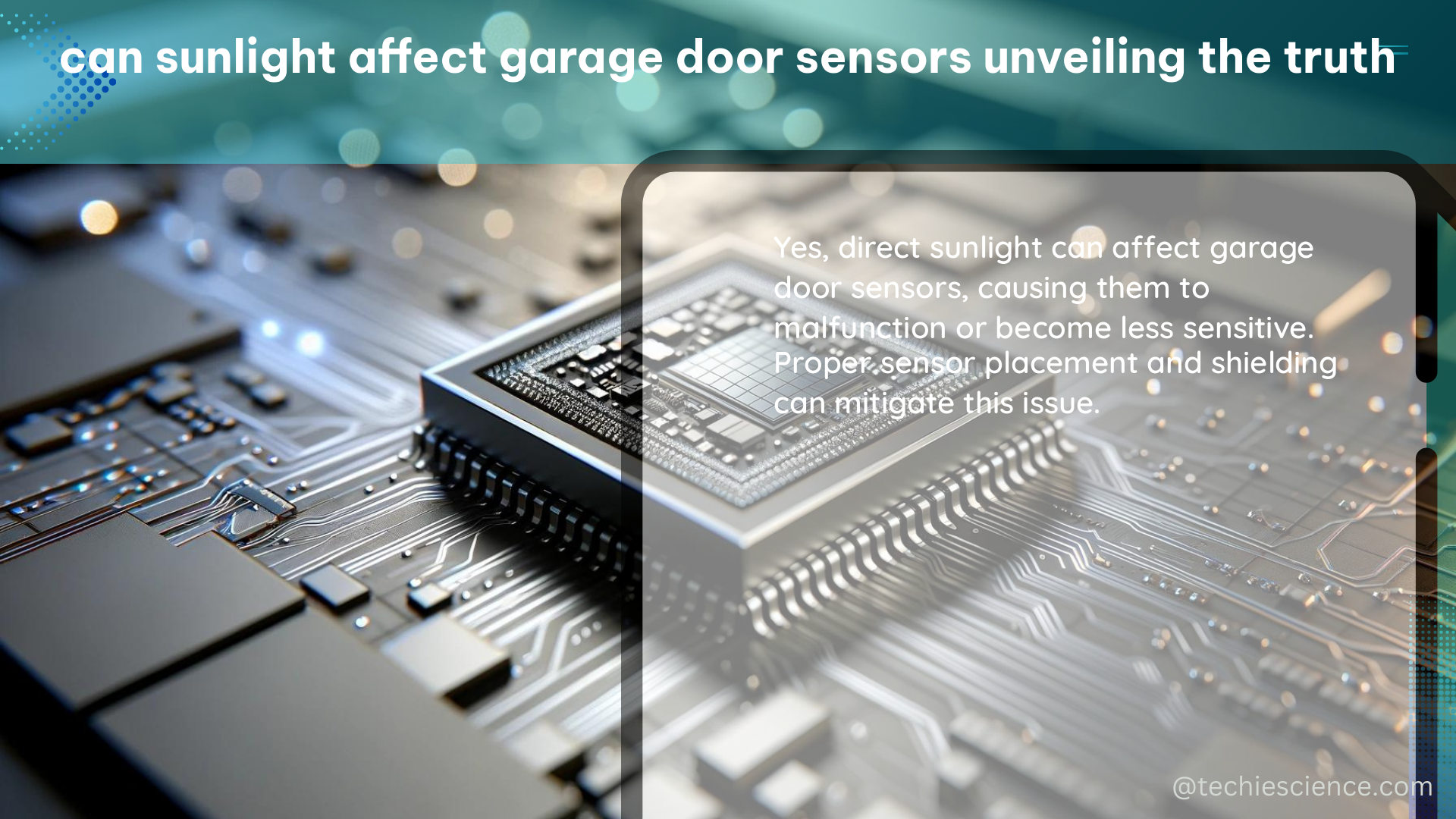 can sunlight affect garage door sensors unveiling the truth