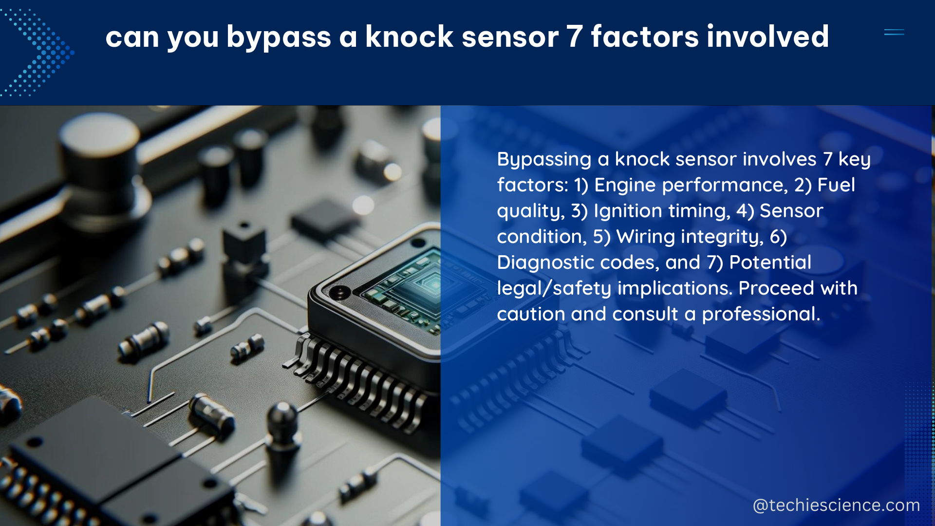 can you bypass a knock sensor 7 factors involved