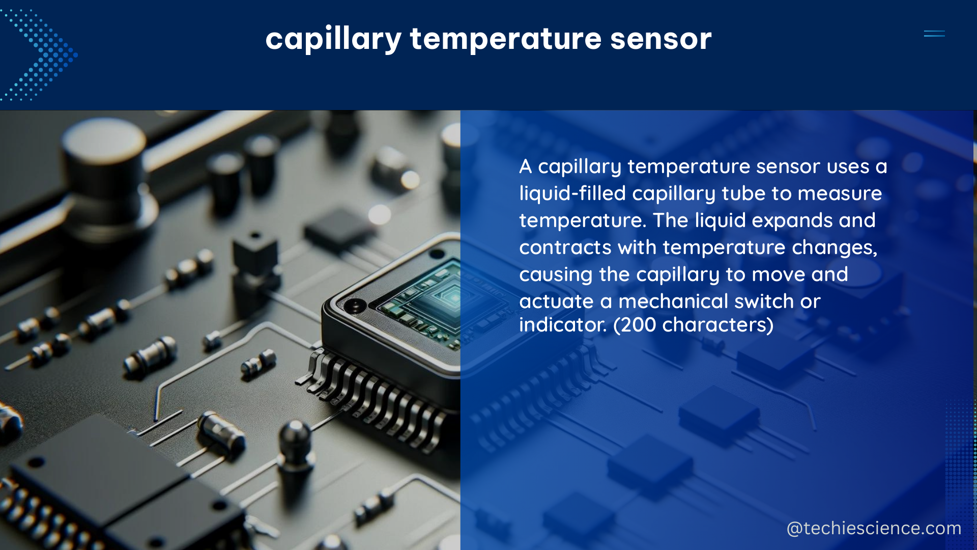 capillary temperature sensor