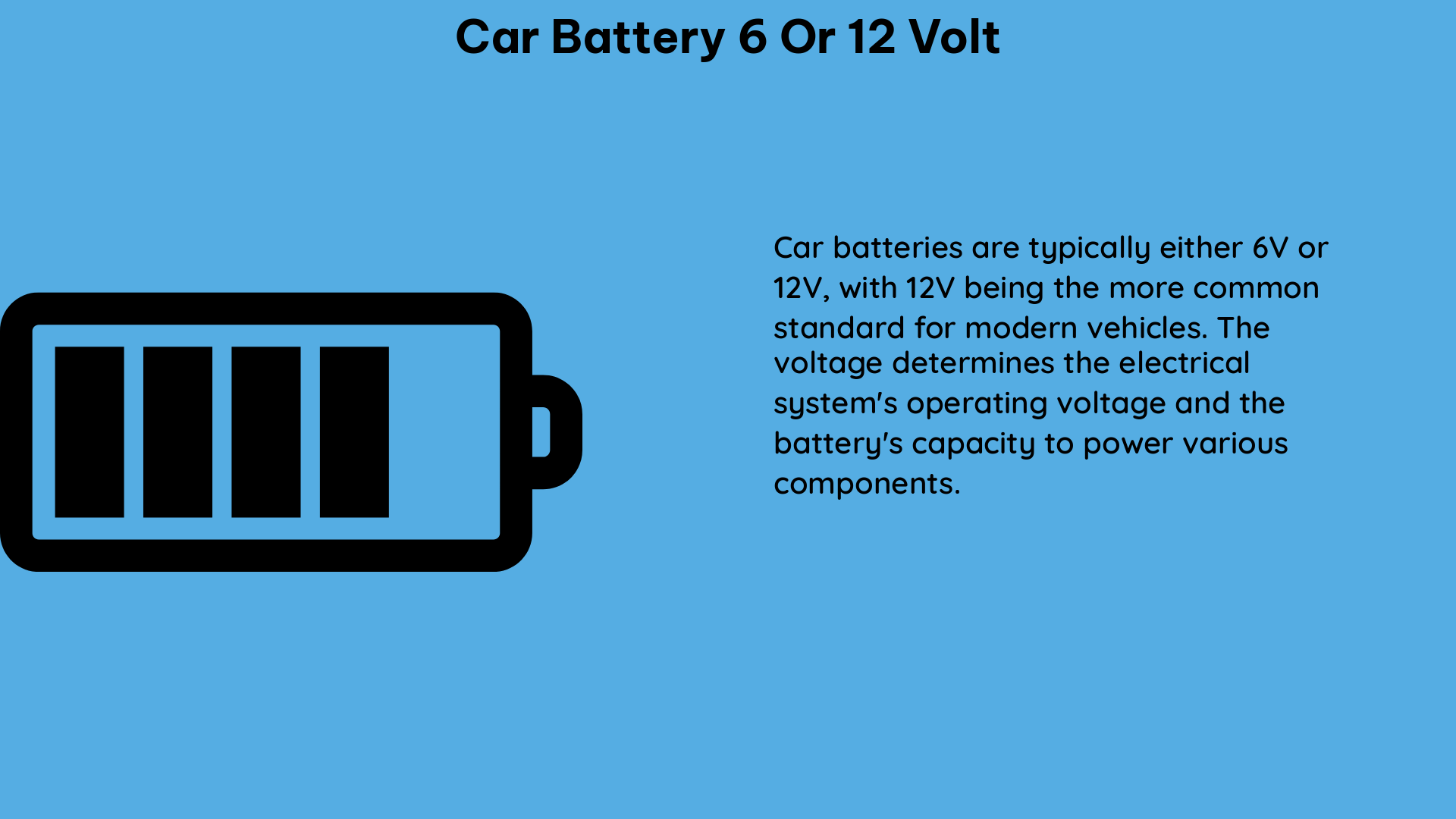 car battery 6 or 12 volt