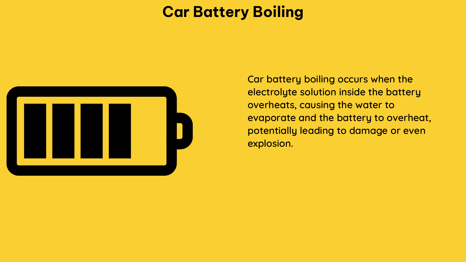 car battery boiling