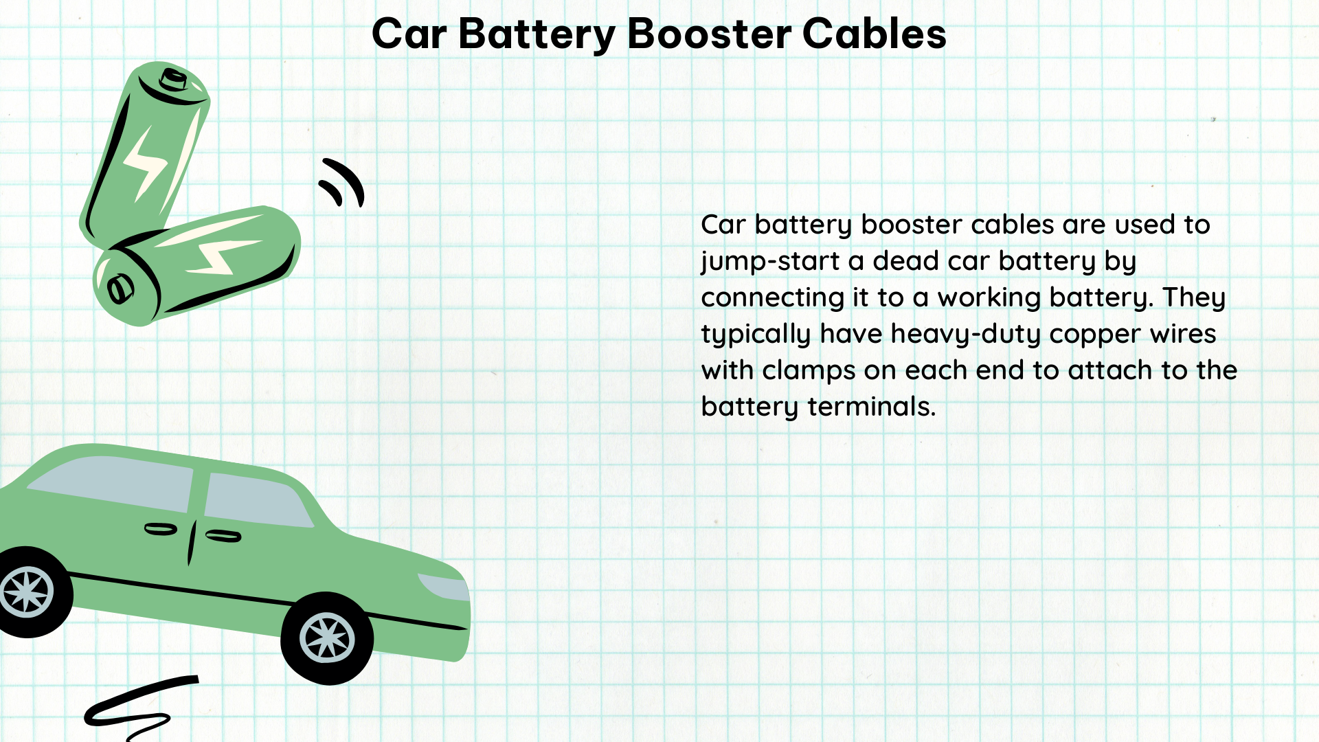 car battery booster cables