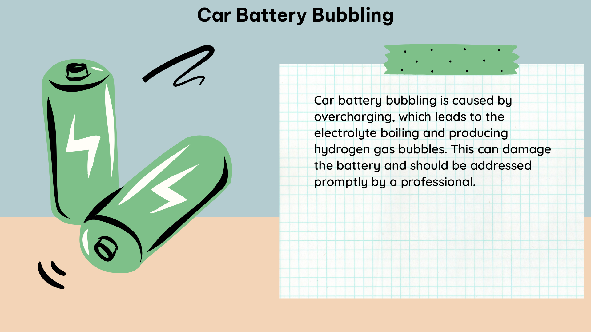 car battery bubbling