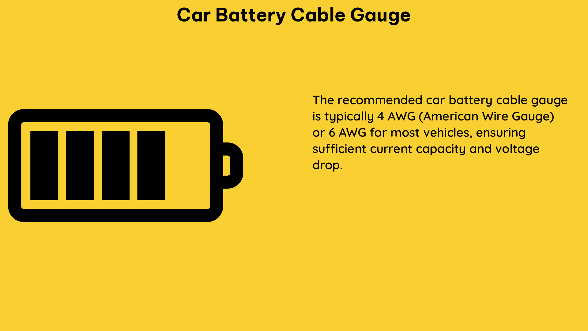 car battery cable gauge