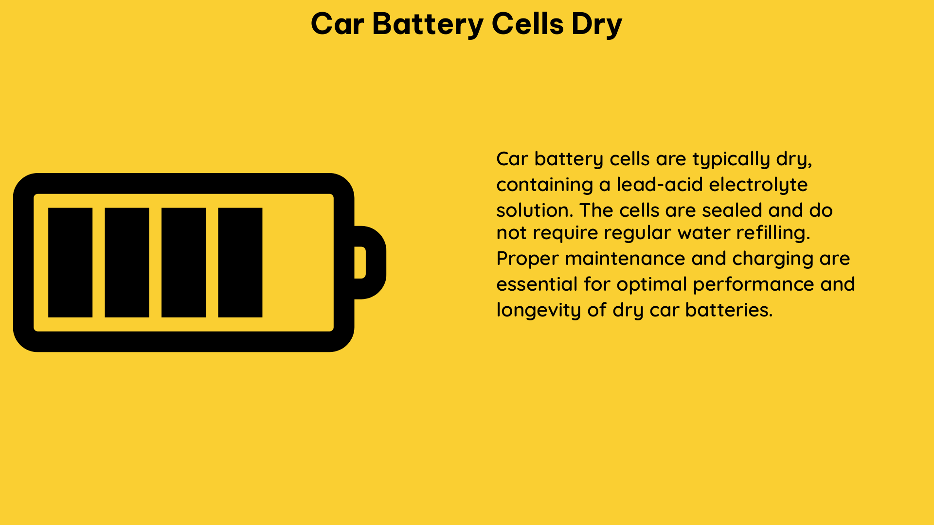 car battery cells dry