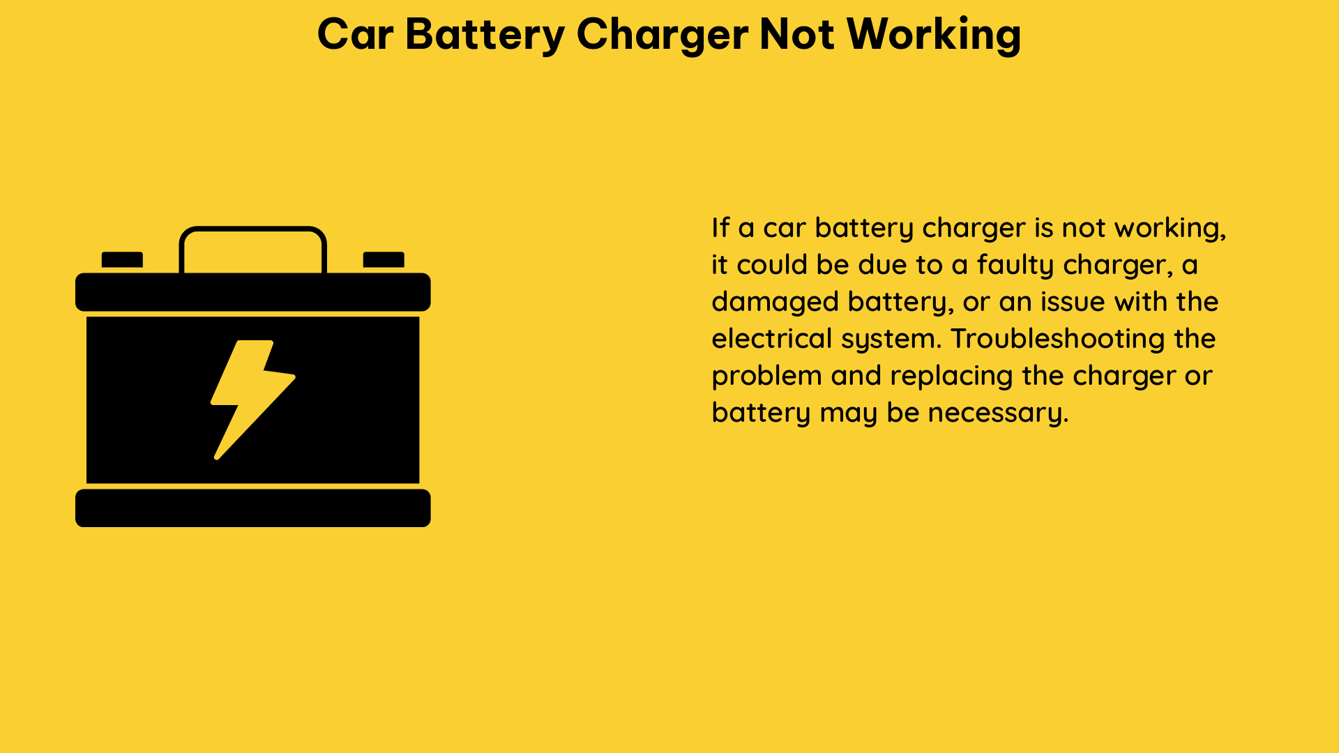 car battery charger not working