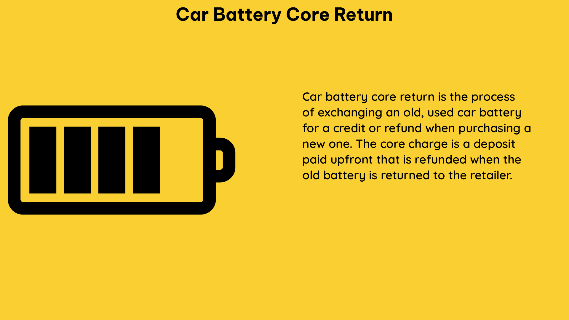 car battery core return