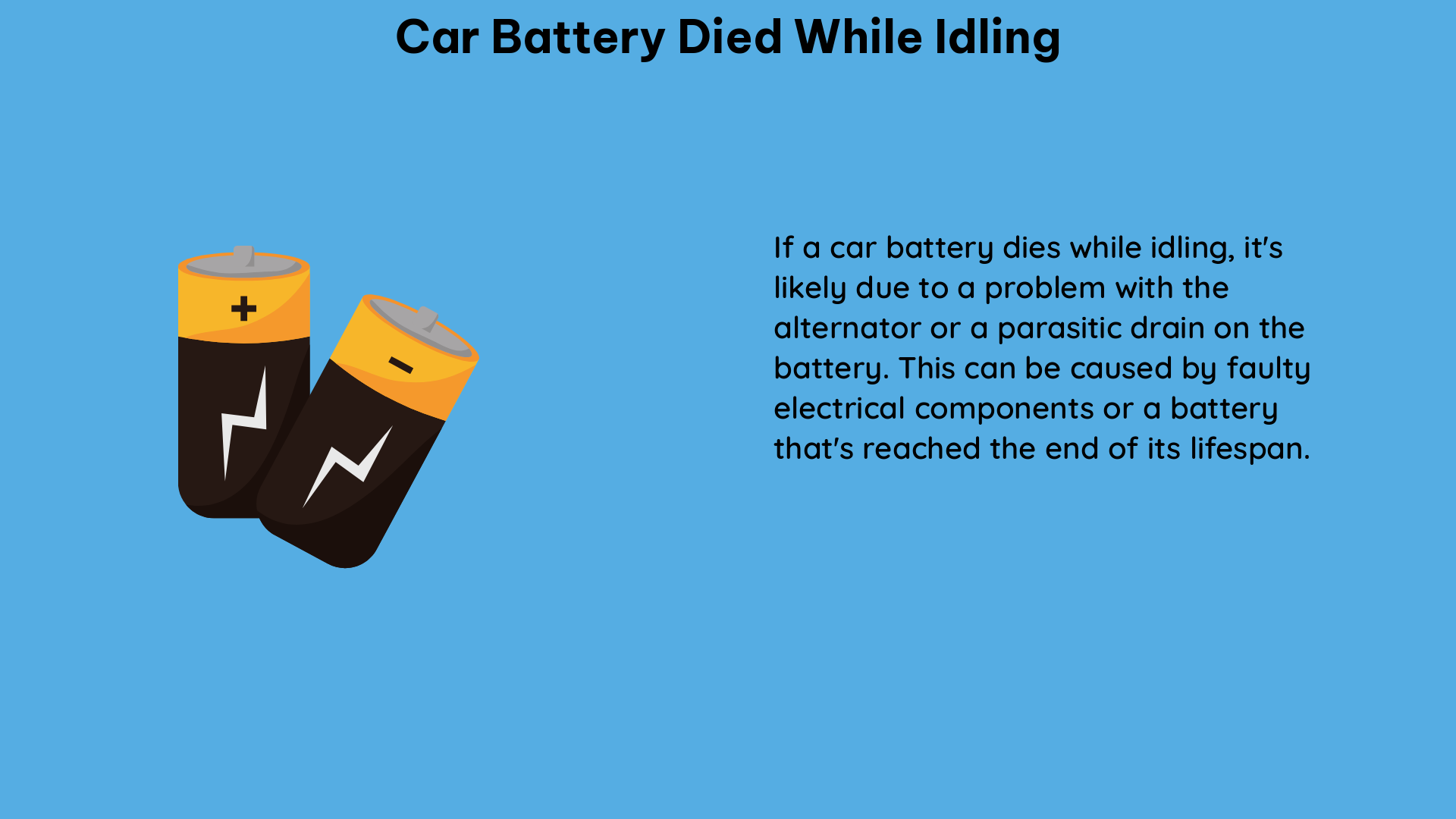 car battery died while idling