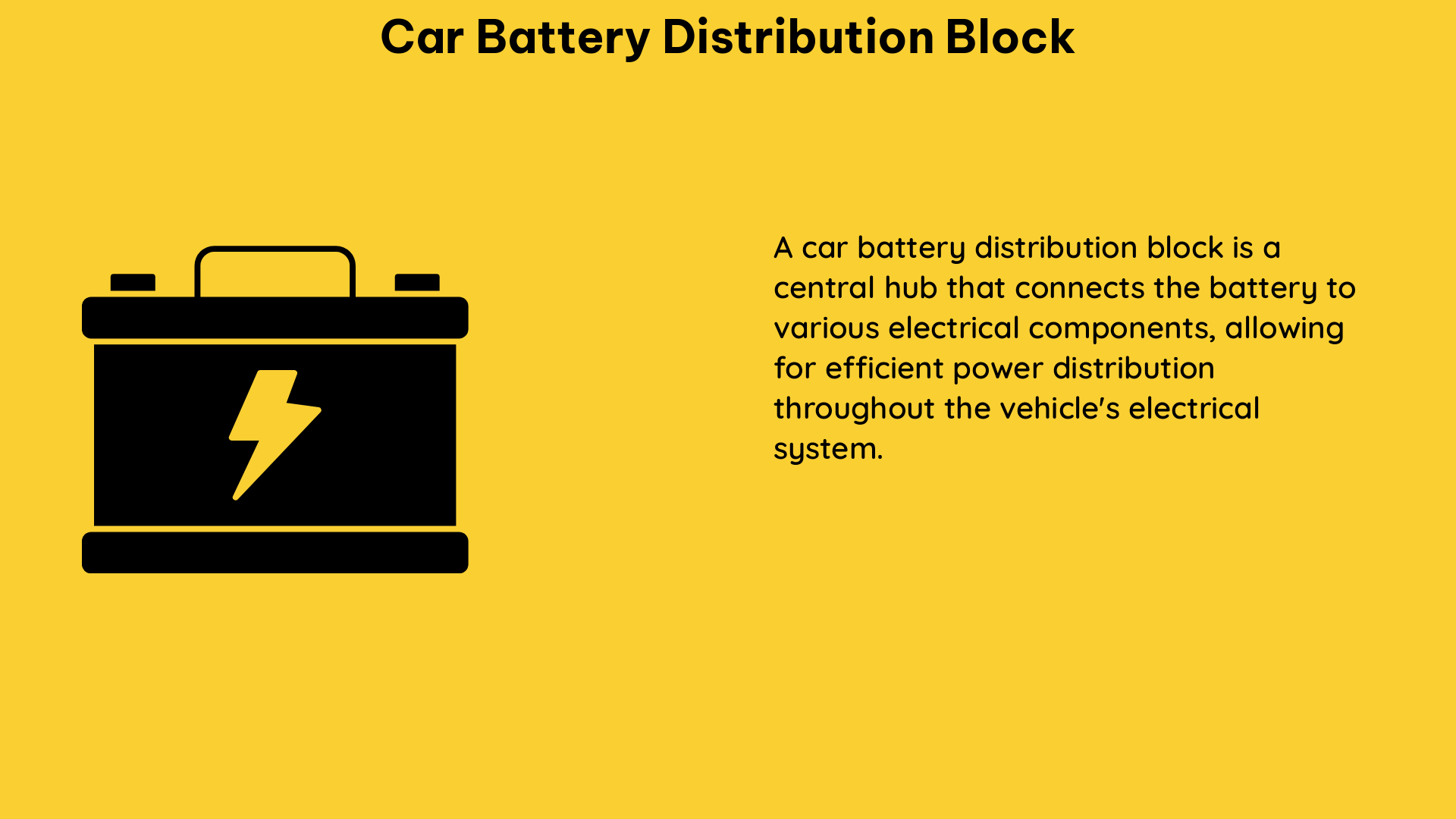 car battery distribution block