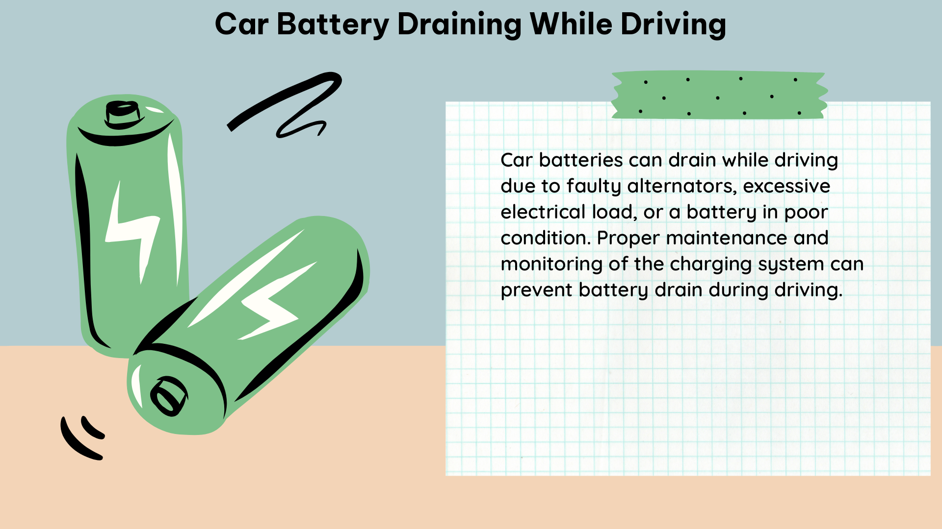 car battery draining while driving 1